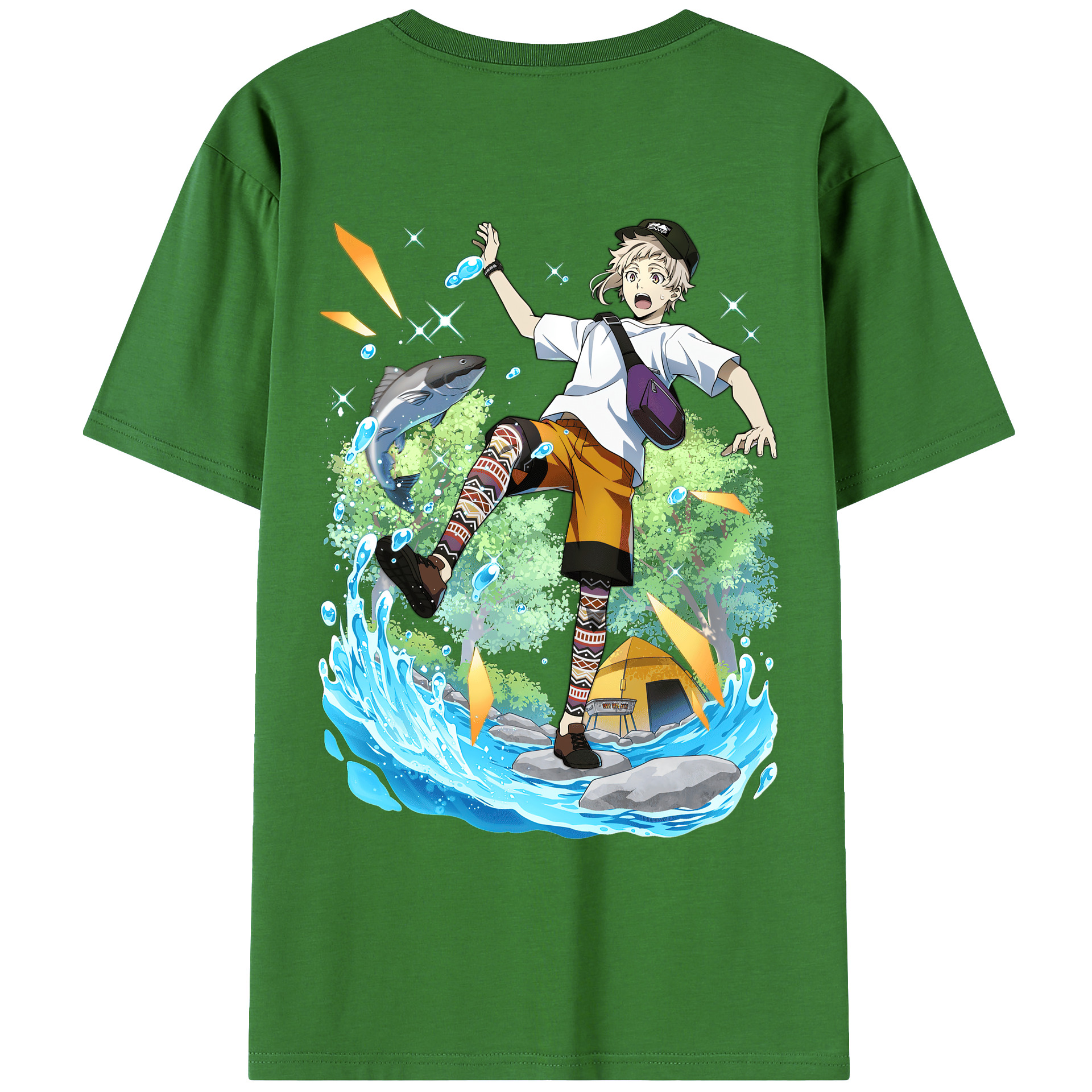 （画像用） 文豪ストレイドッグス Bungo Stray Dogs レディース半袖Tシャツ(バックプリント)